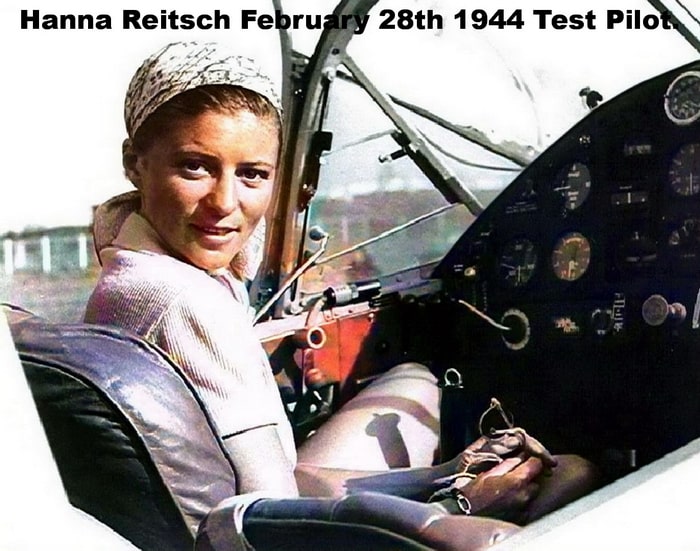 Hanna Reitsch February 28th 1944 Test Pilot.