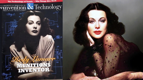 Hedy Lamarr co--nventor of early wifi in WWII