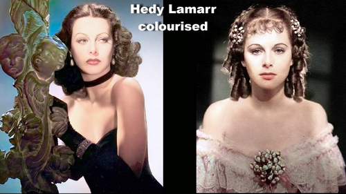 Heady Lamarr colourised.